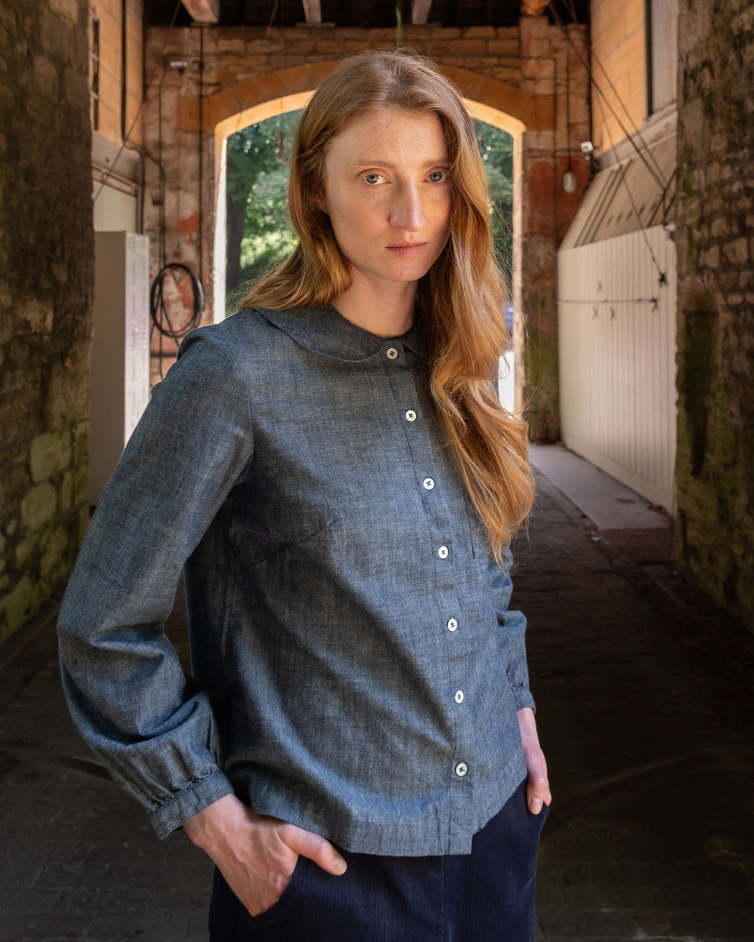 Jolene Casual Shirt in Chambray