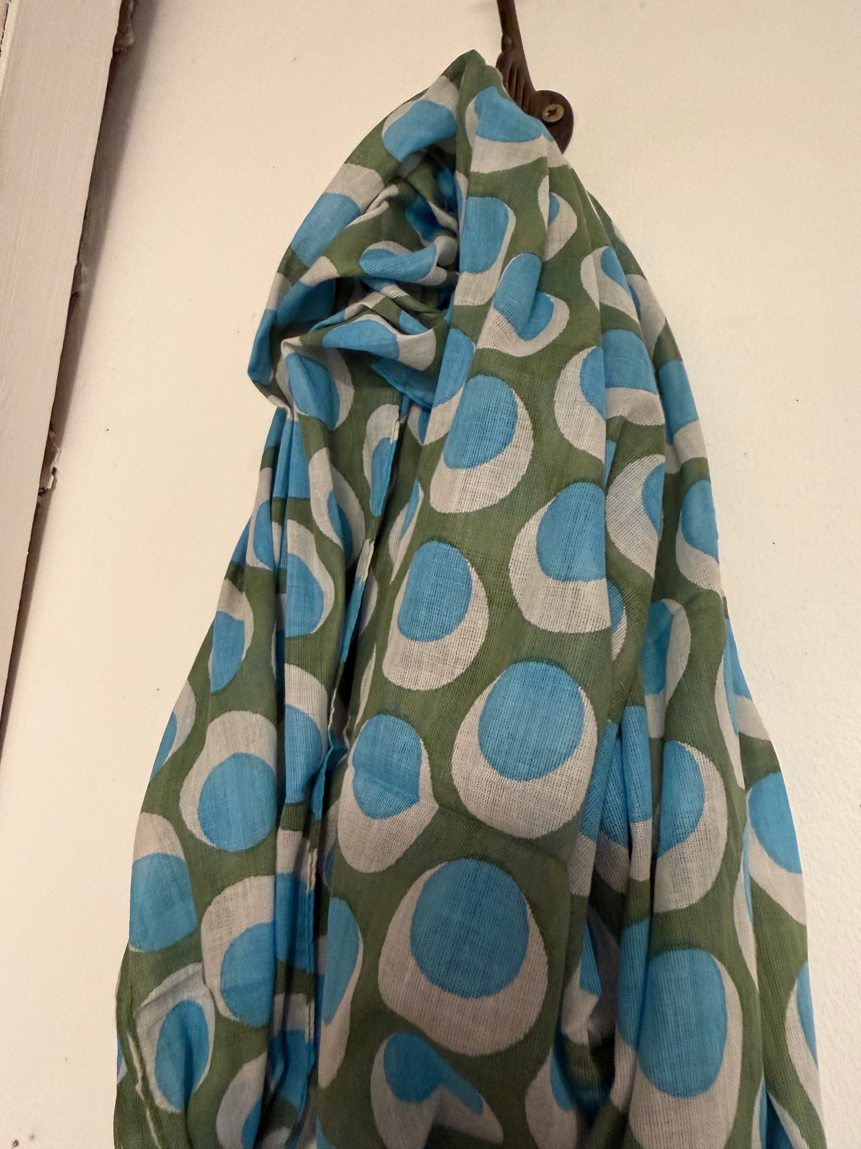 Cotton Leaf or Spotted Long Scarf 180cms x 100cms