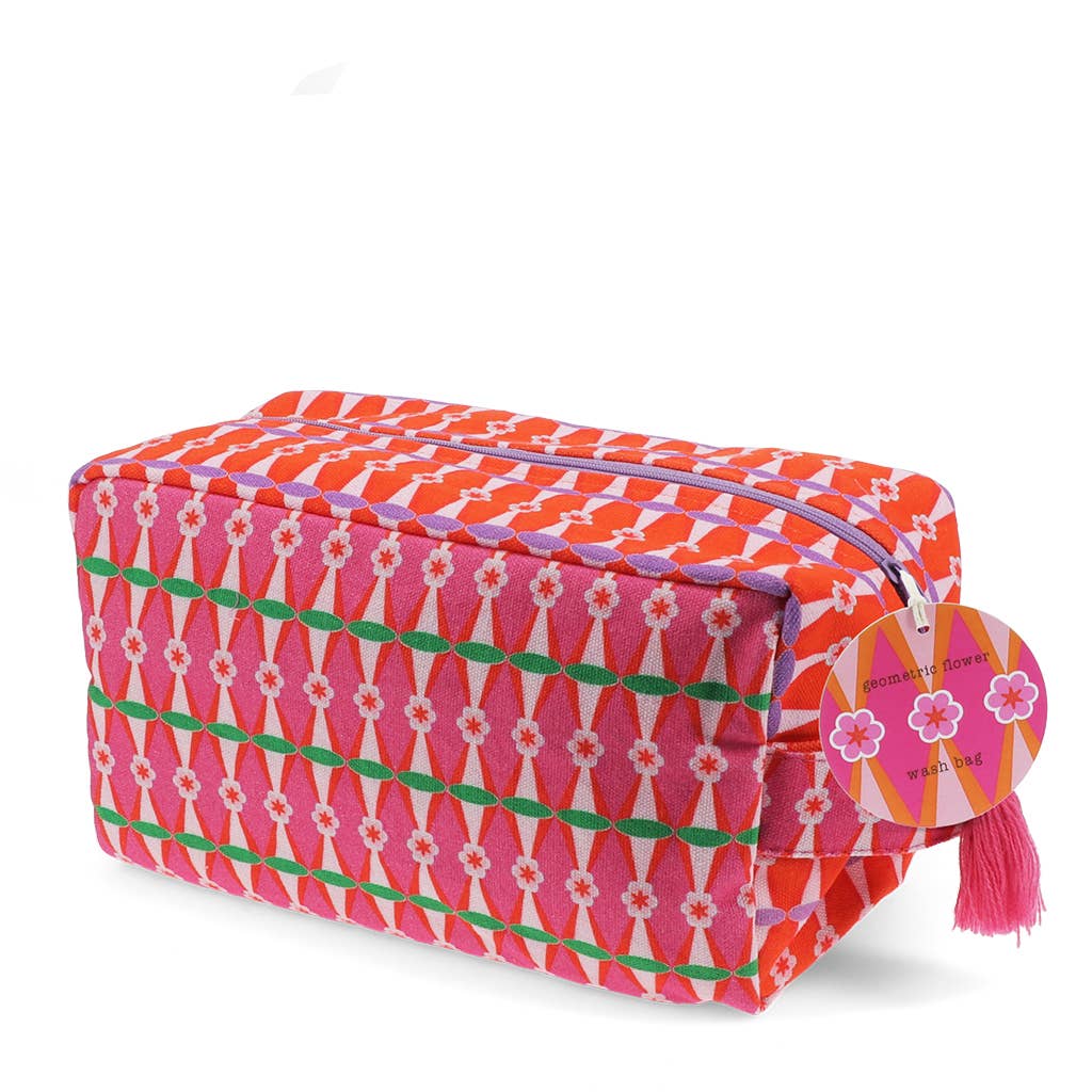 Wash bag - Geometric flower