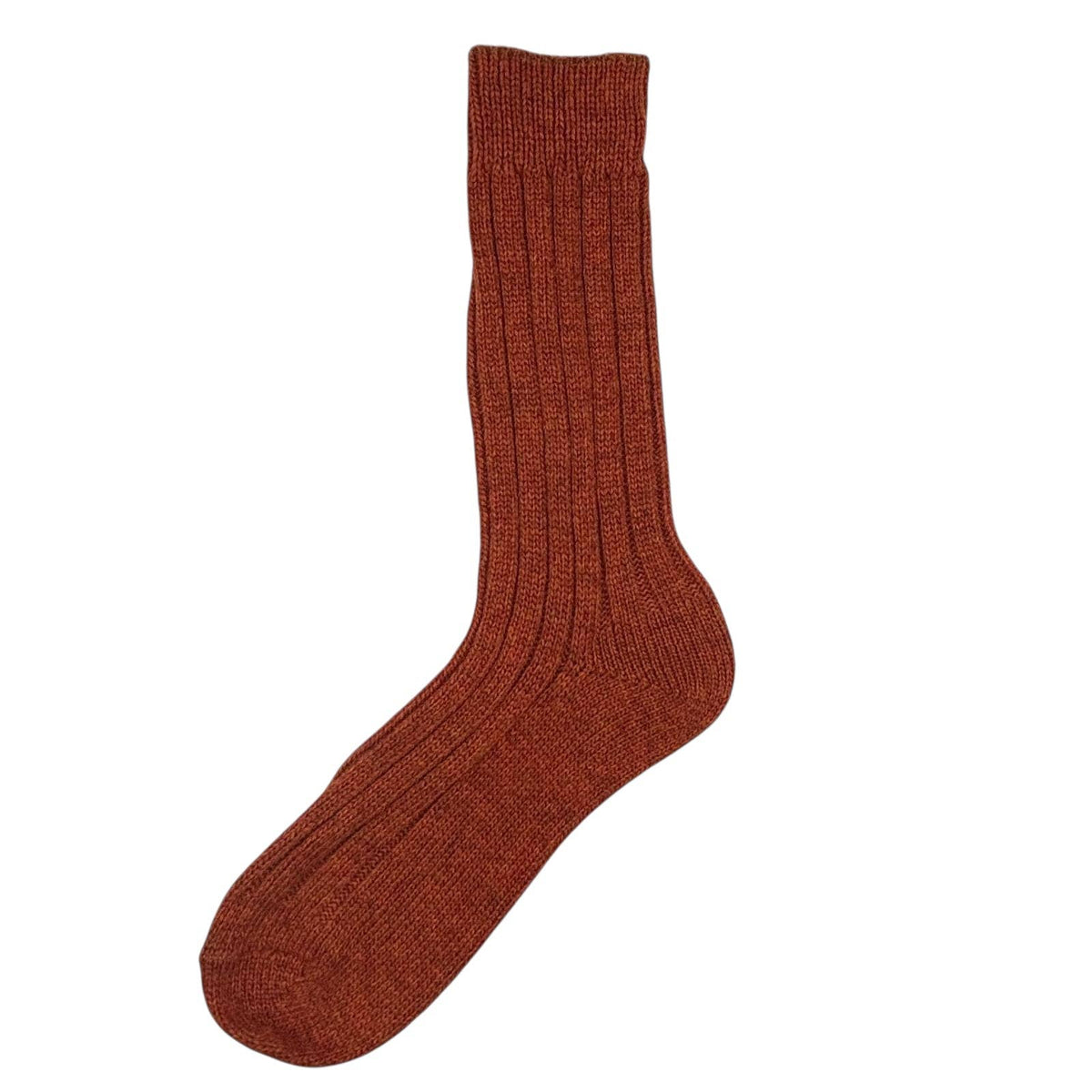 Sofia Cashmere Blend socks in Rust