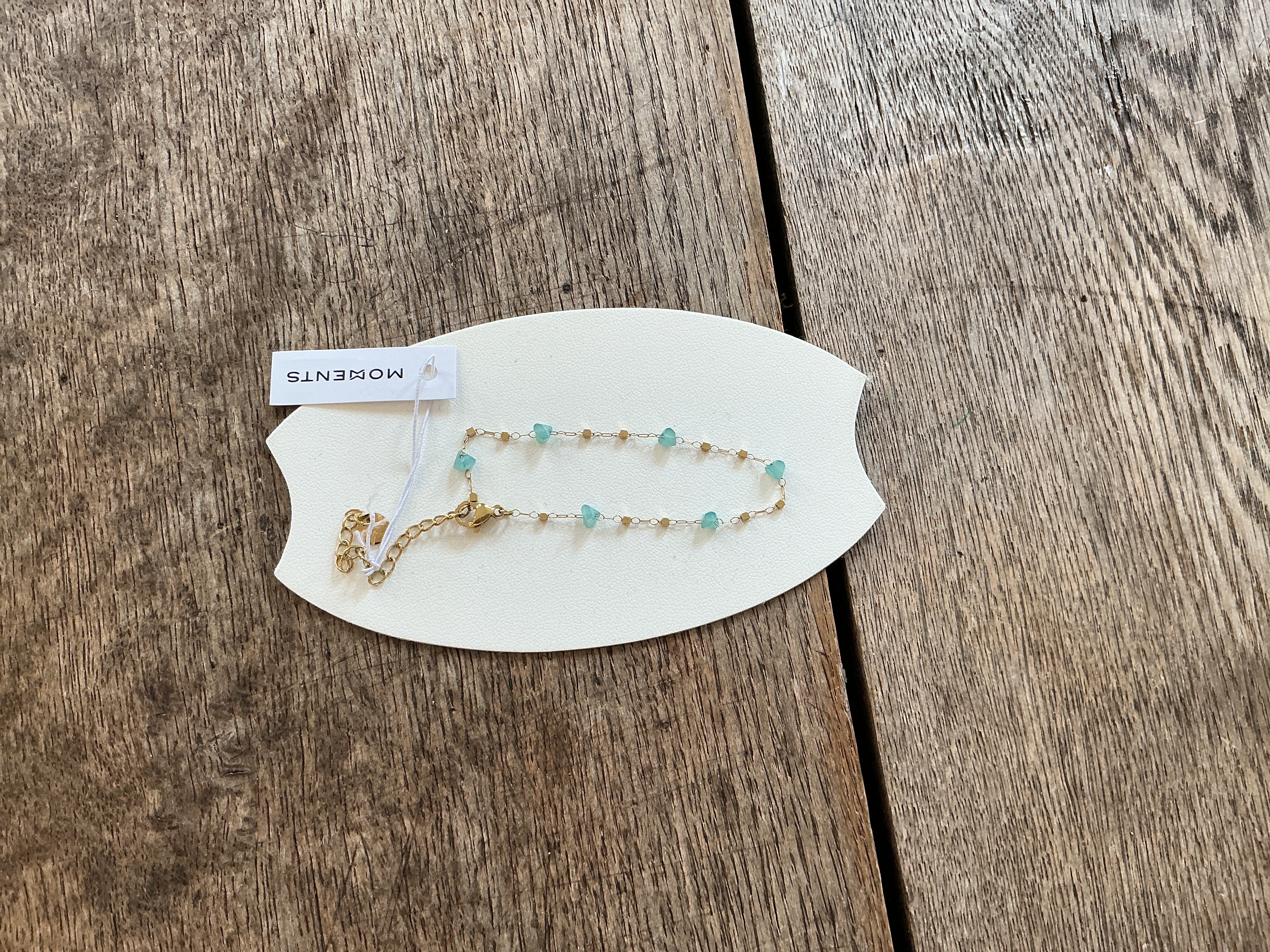 Moments Florence Mint natural stone bracelet