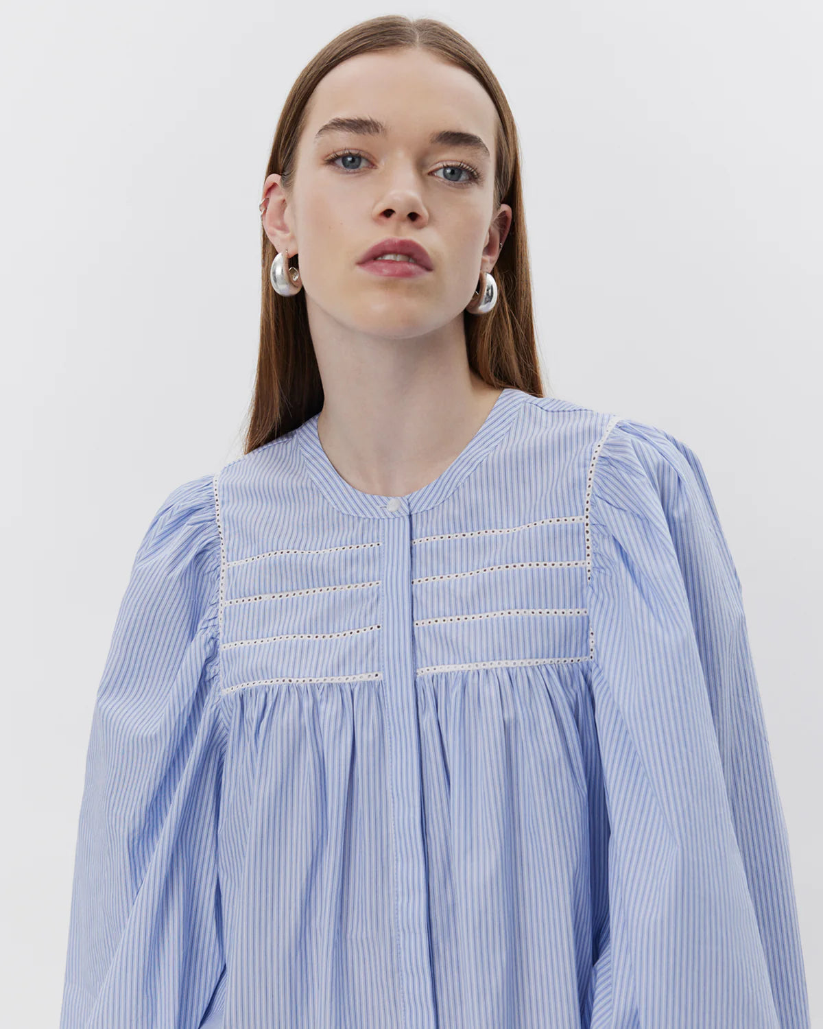 Delilah Blue Striped Shirt