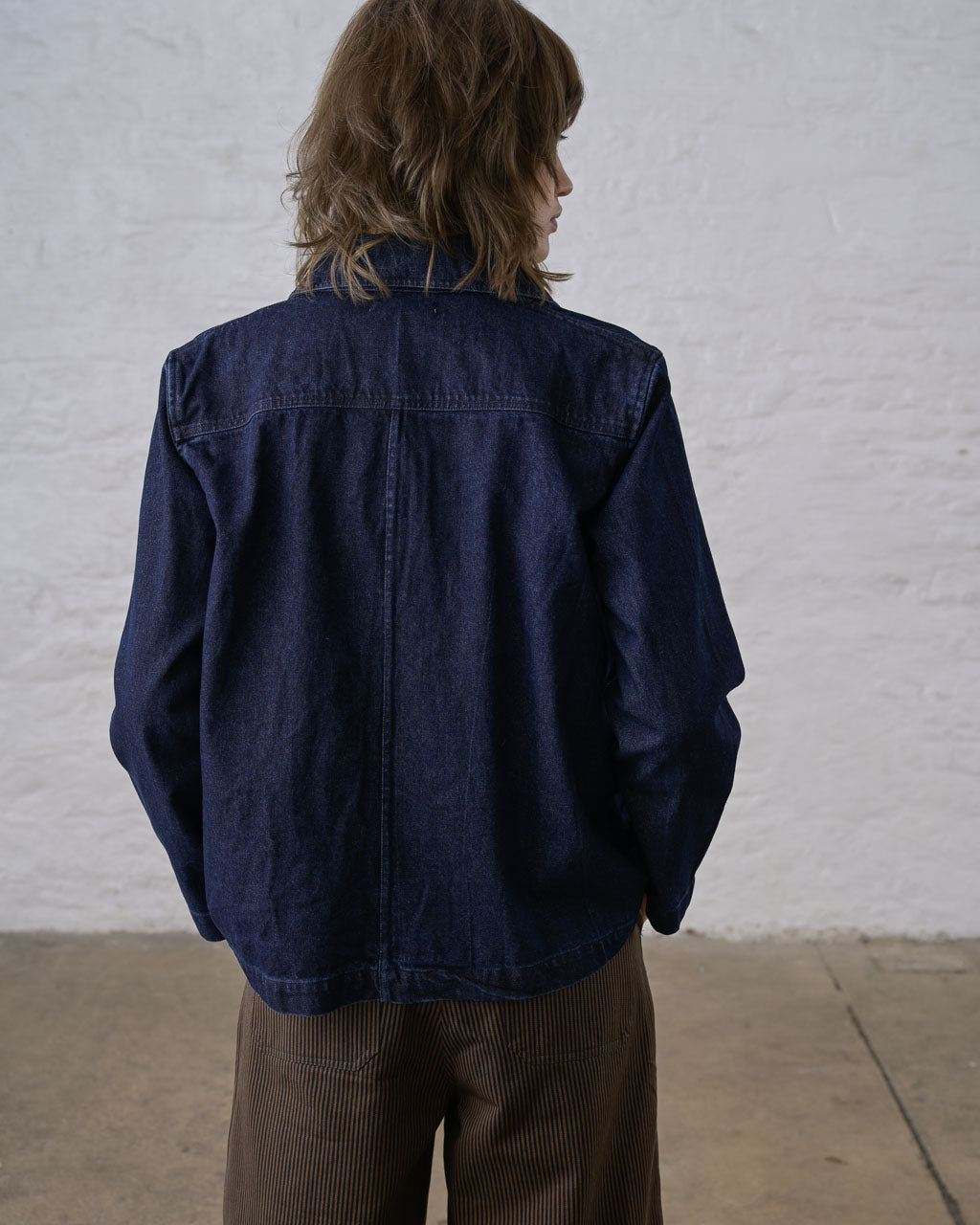 Marcia Relaxed Jacket in Denim Blue