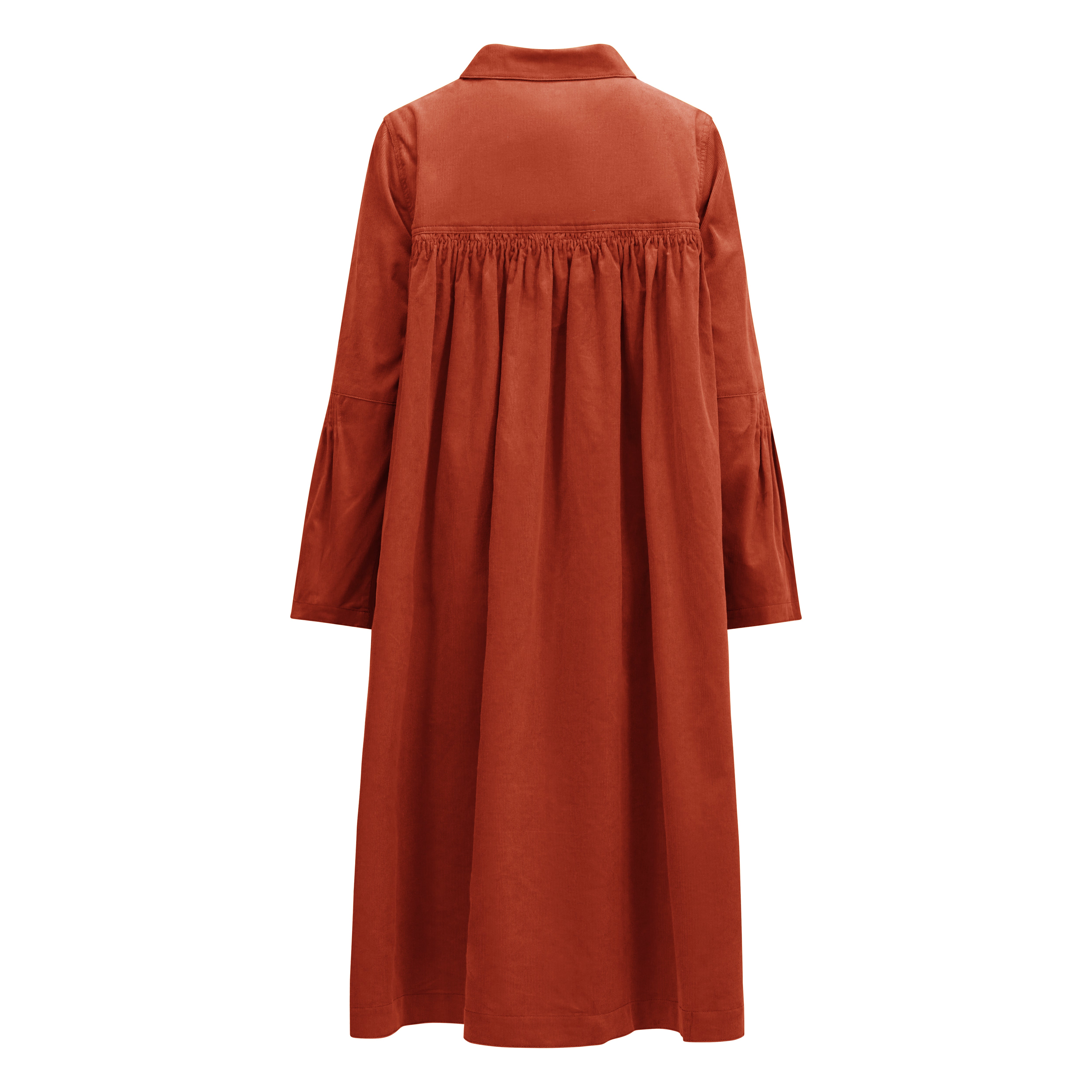 Malawi 100% Cotton Needlecord Dress in Spice