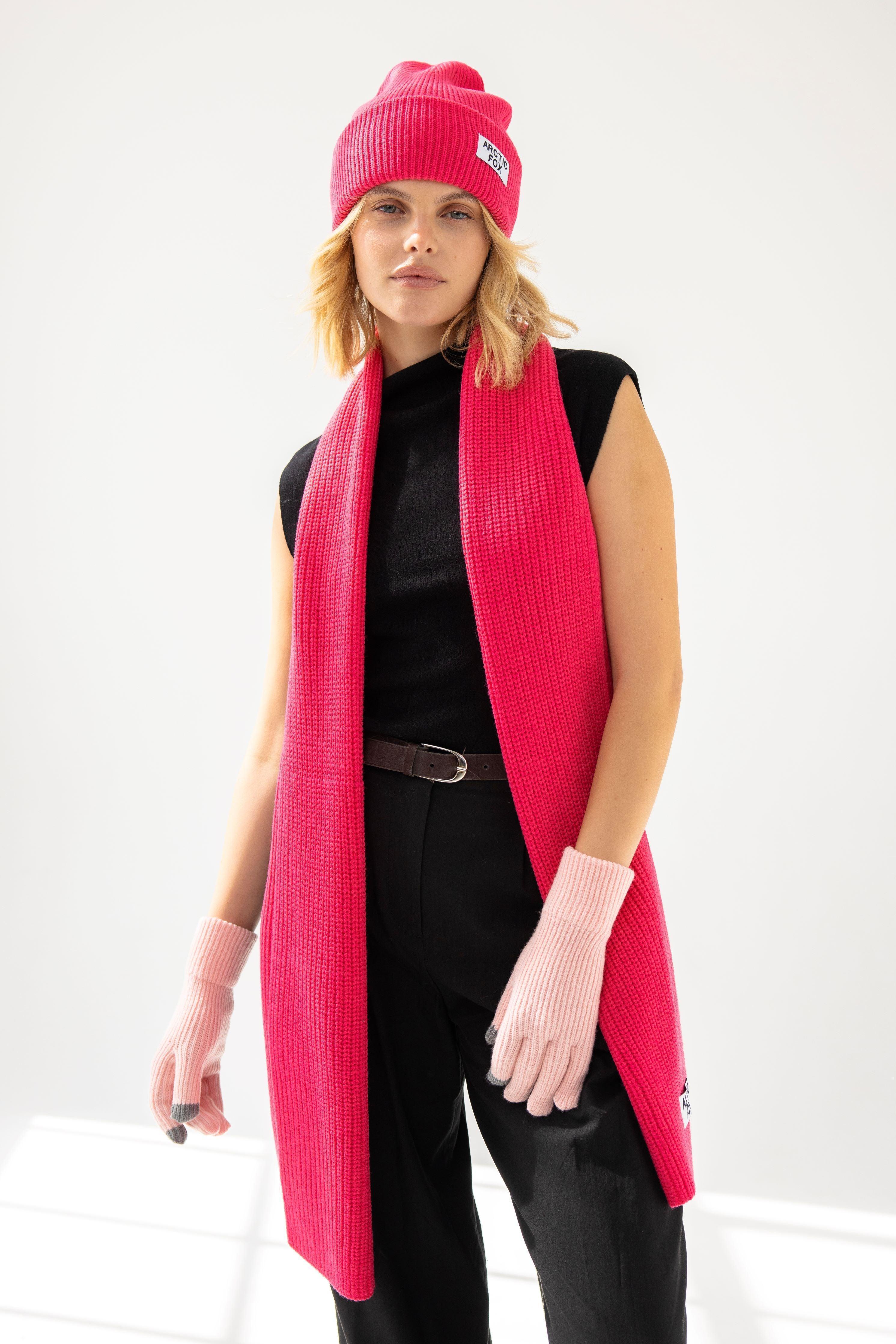 The Recycled Bottle Scarf in Hi Barbie Pink