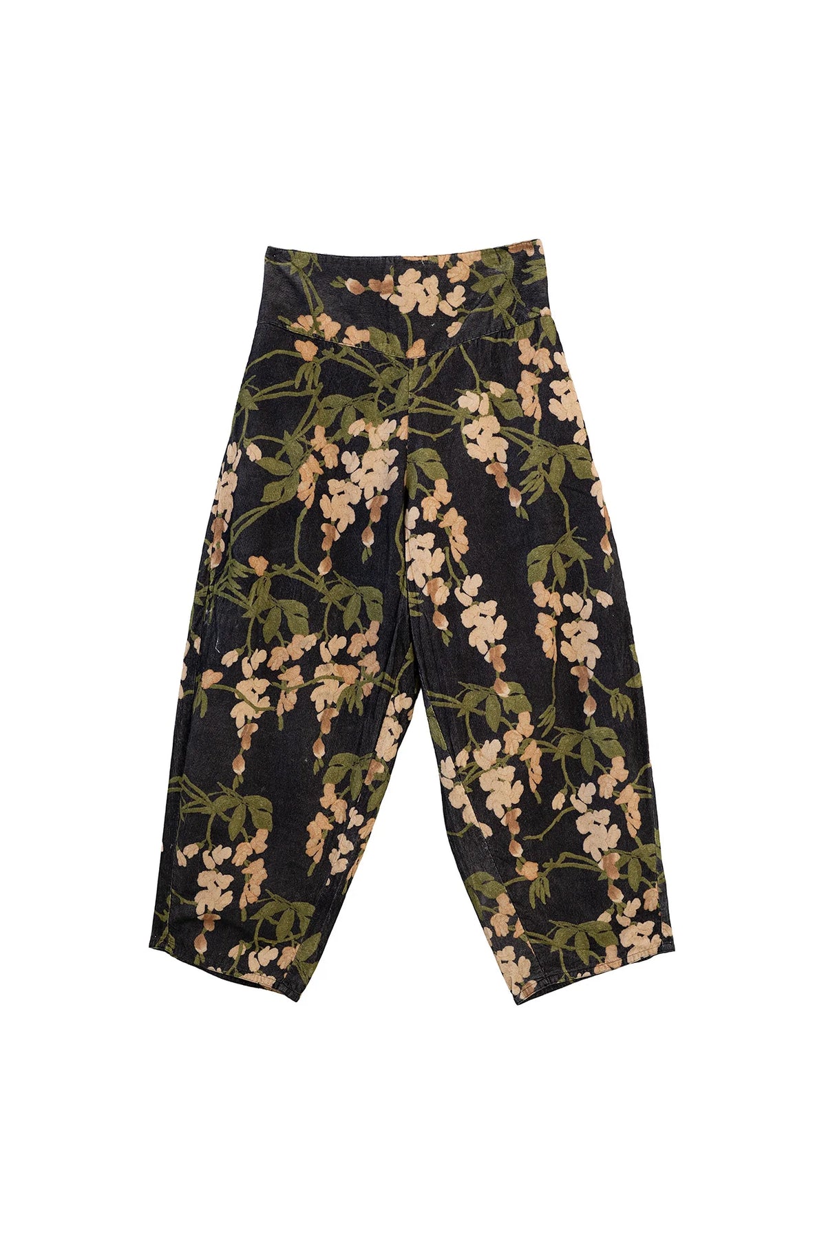 Wisteria Black Barrel Pants