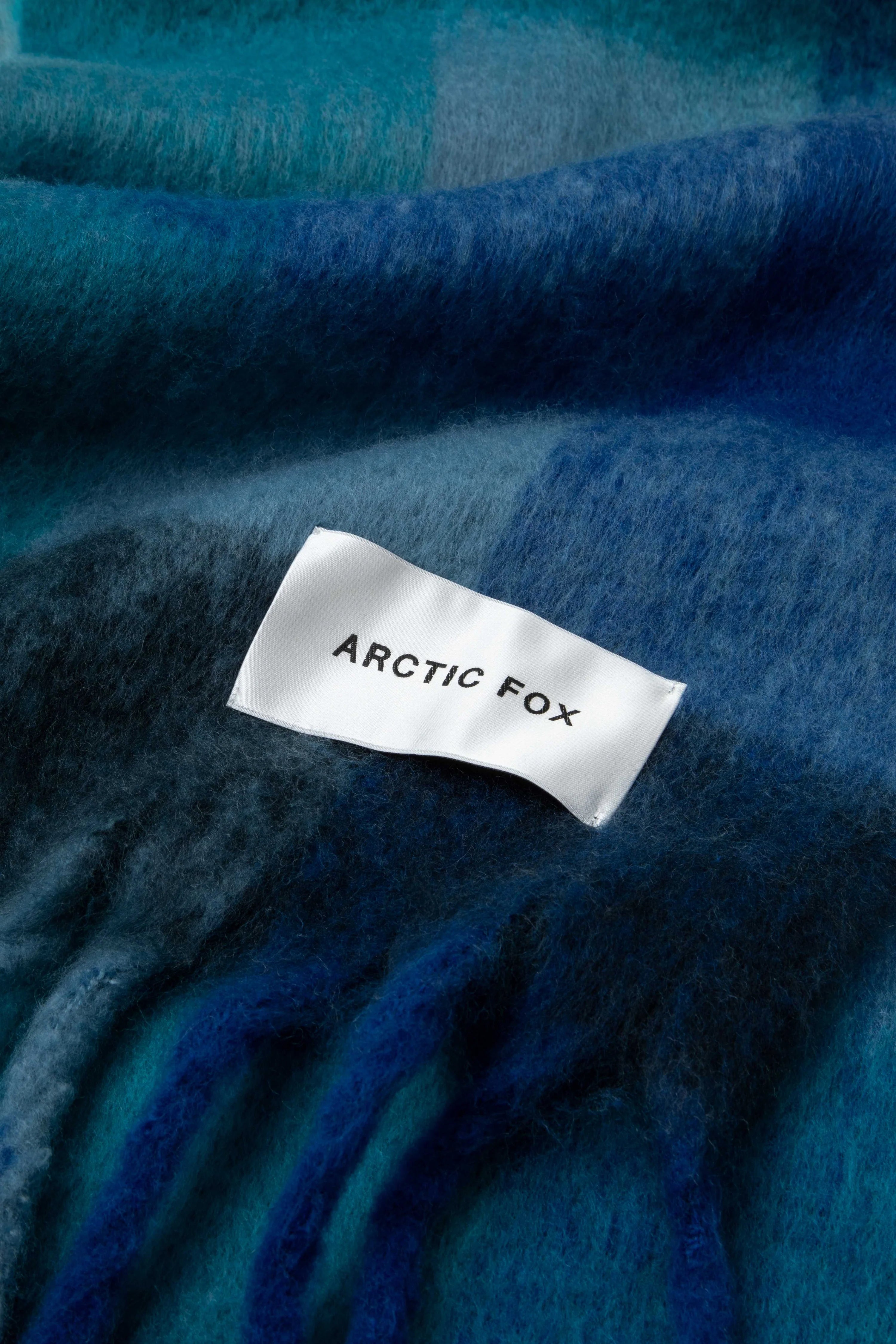 The Reykjavik Scarf in Blue Check