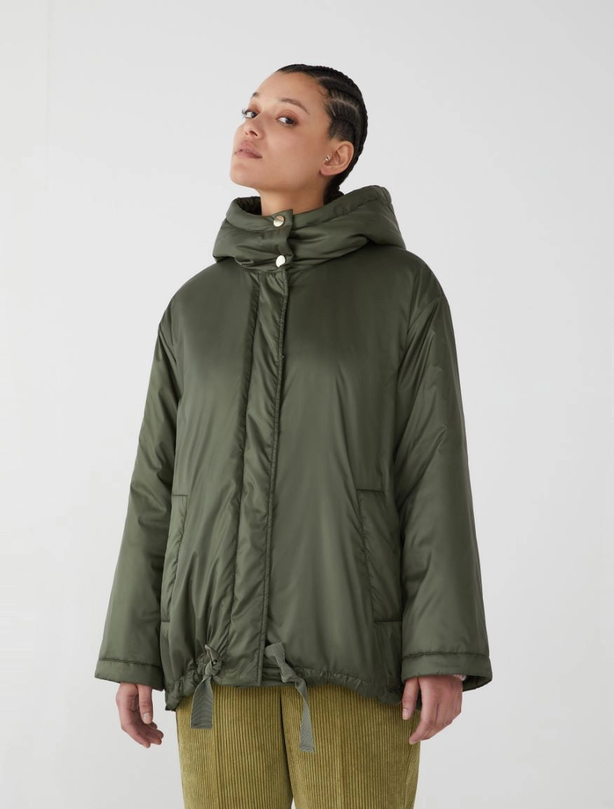 Canard Padded Rain Jacket in Olive Green