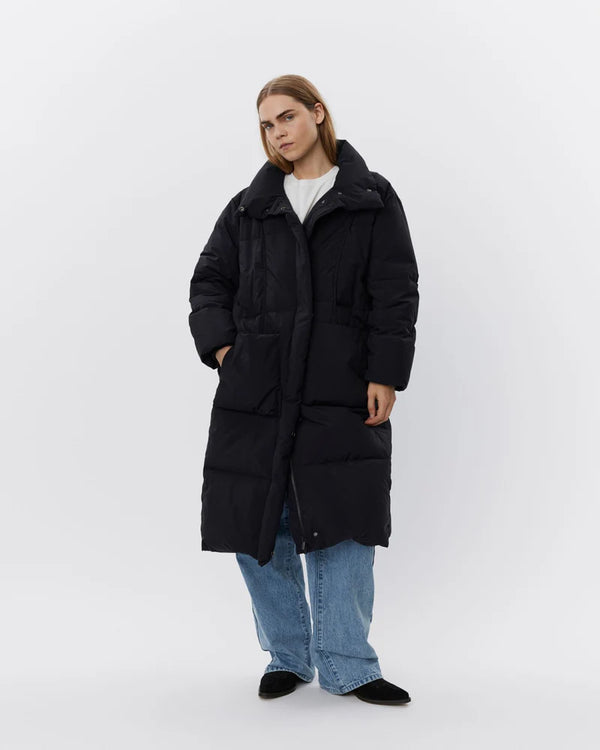 Oversized  Padded Coat in Black