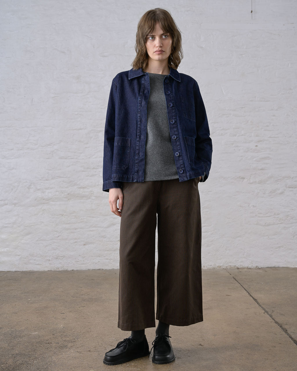 Marcia Relaxed Jacket in Denim Blue