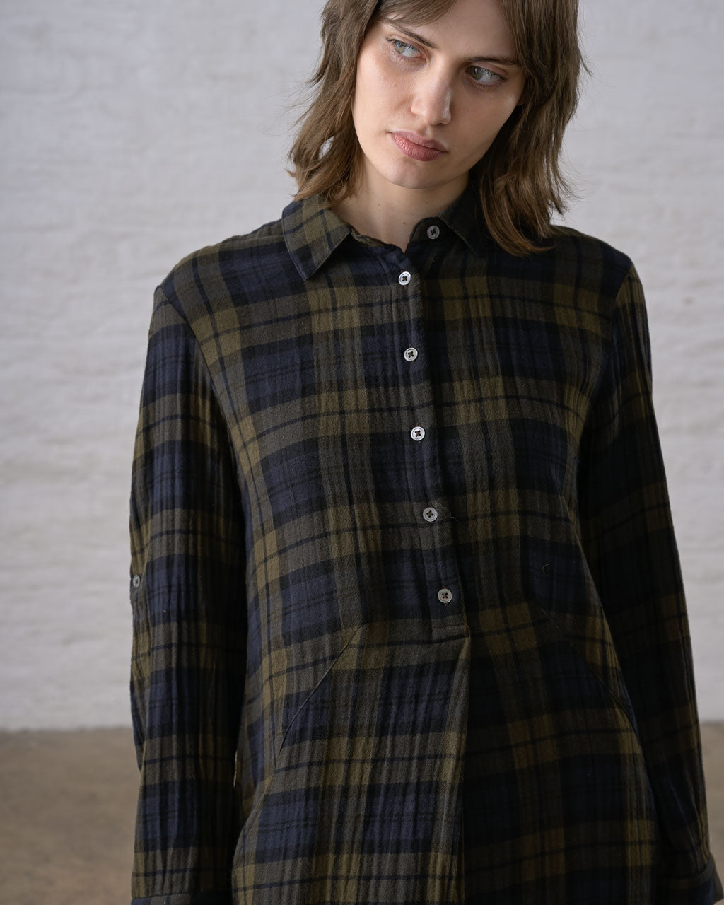 Alexa shirt dress in Big Check