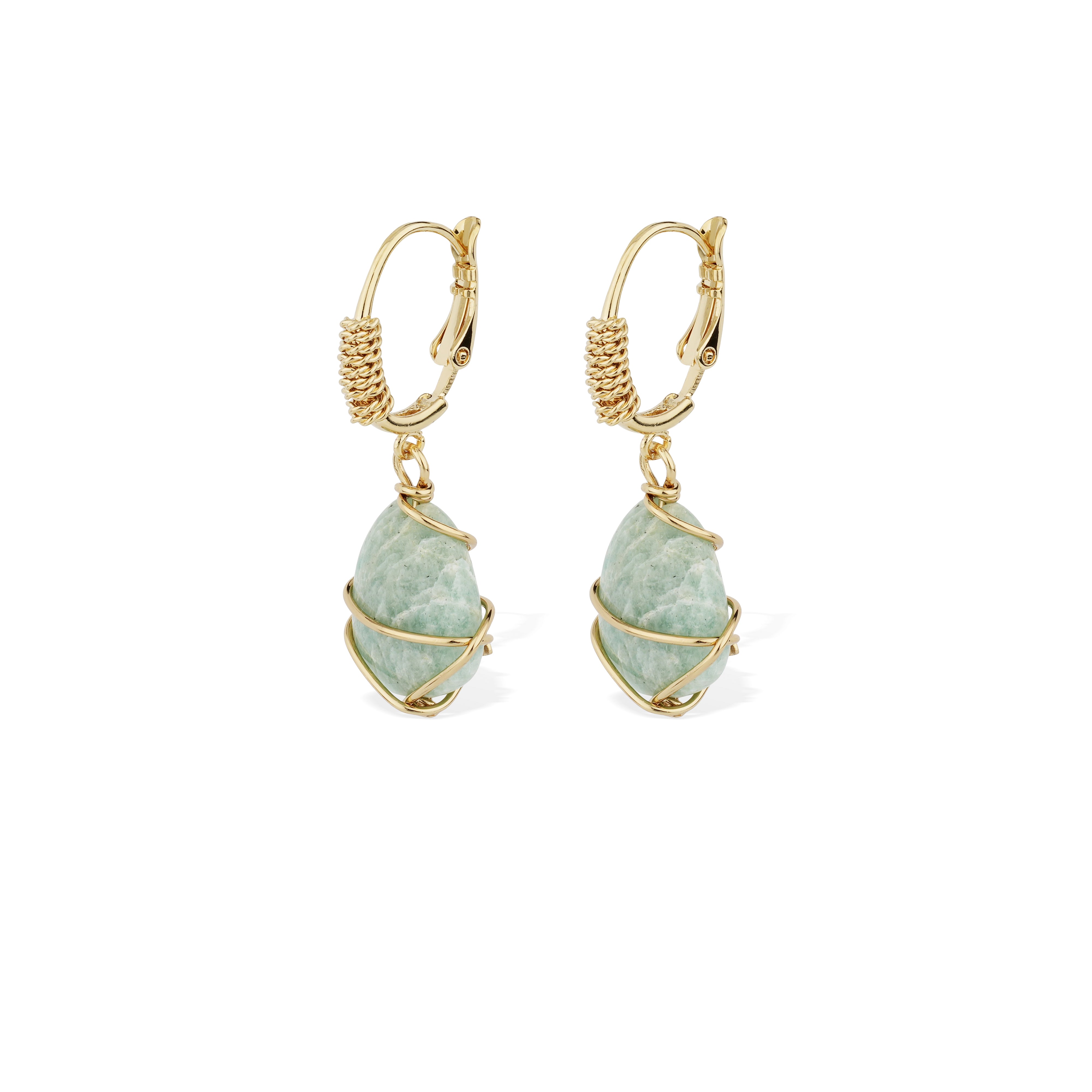 Bo Tao Rainbow Earrings in Emerald Green