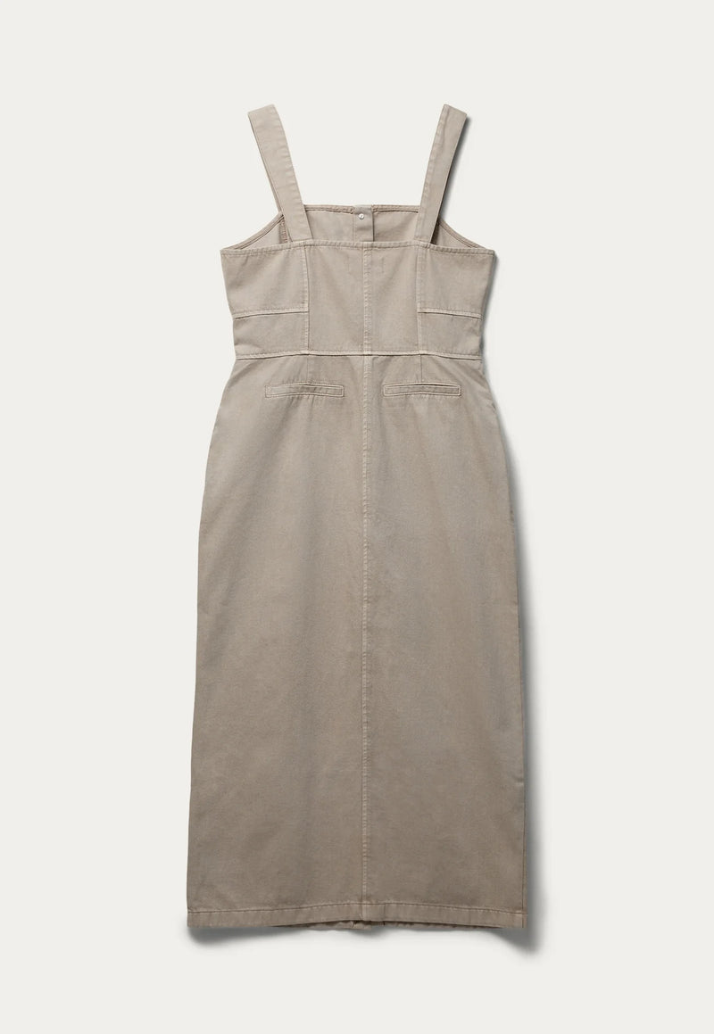 Dallas Dress 100% Organic Cotton in Oxford Tan