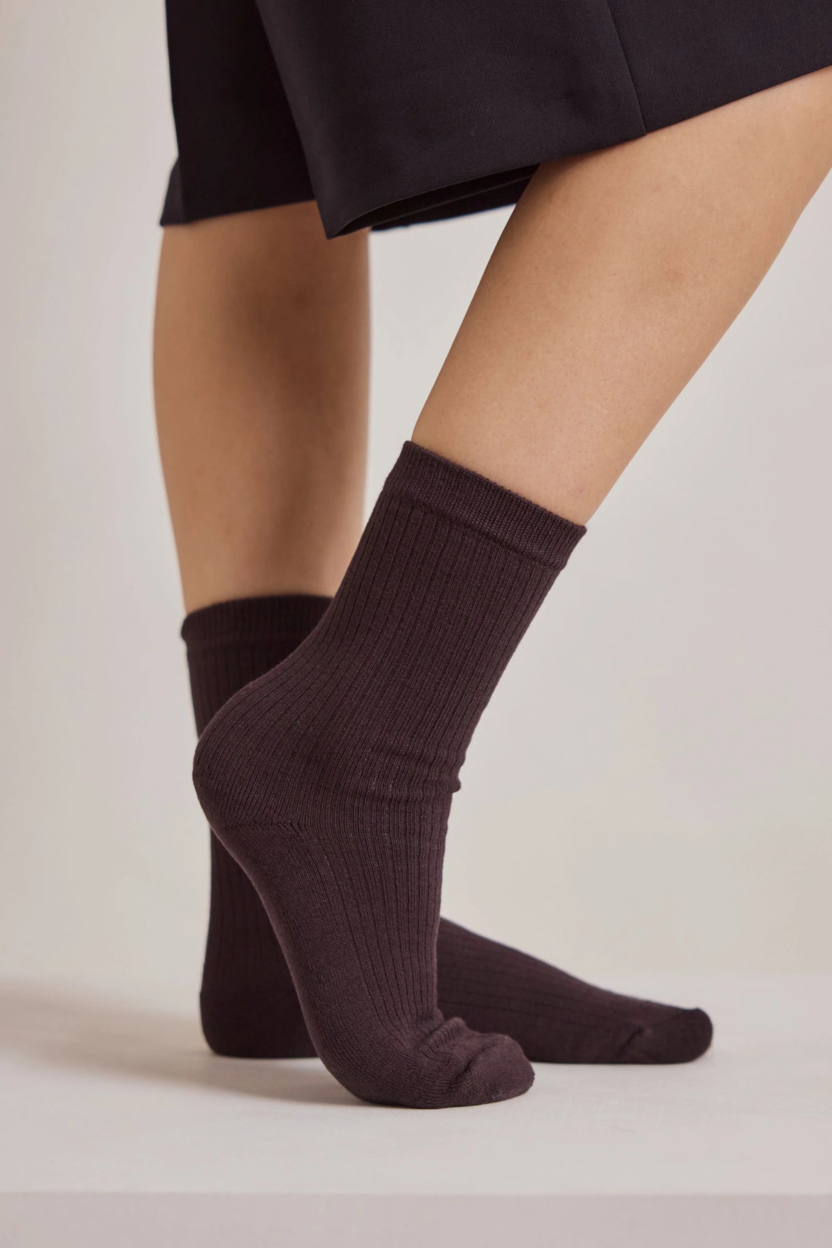 The Everyday Socks 100% Bamboo in Dark Chocolate