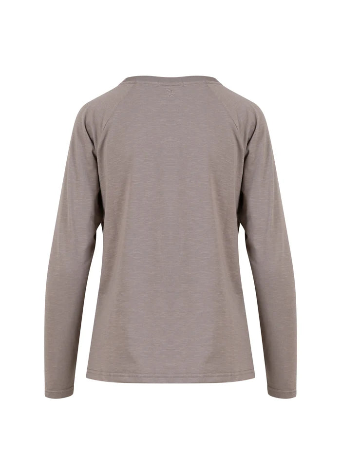 Long Sleeve T-Shirt in Dark Mud