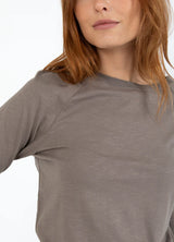 Long Sleeve T-Shirt in Dark Mud