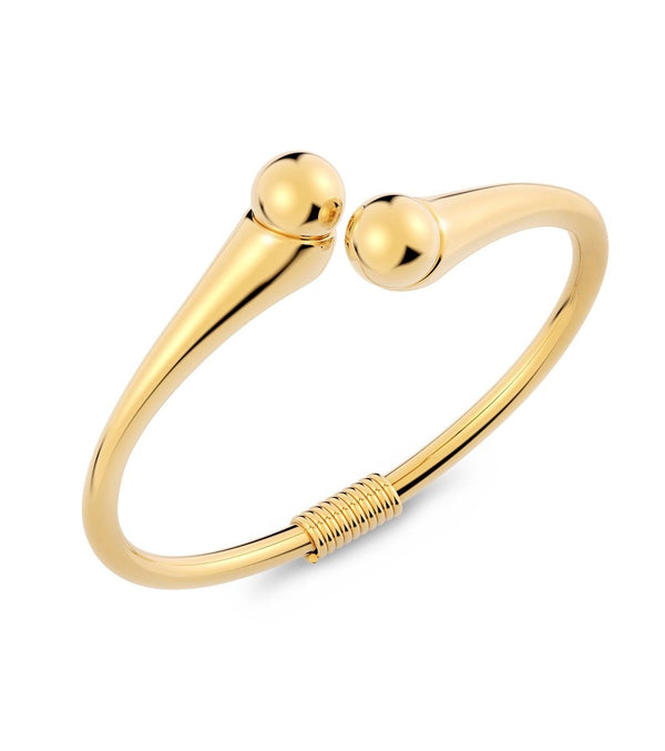 Diego Bangle in 14k Gold Plating on Stainless Steel