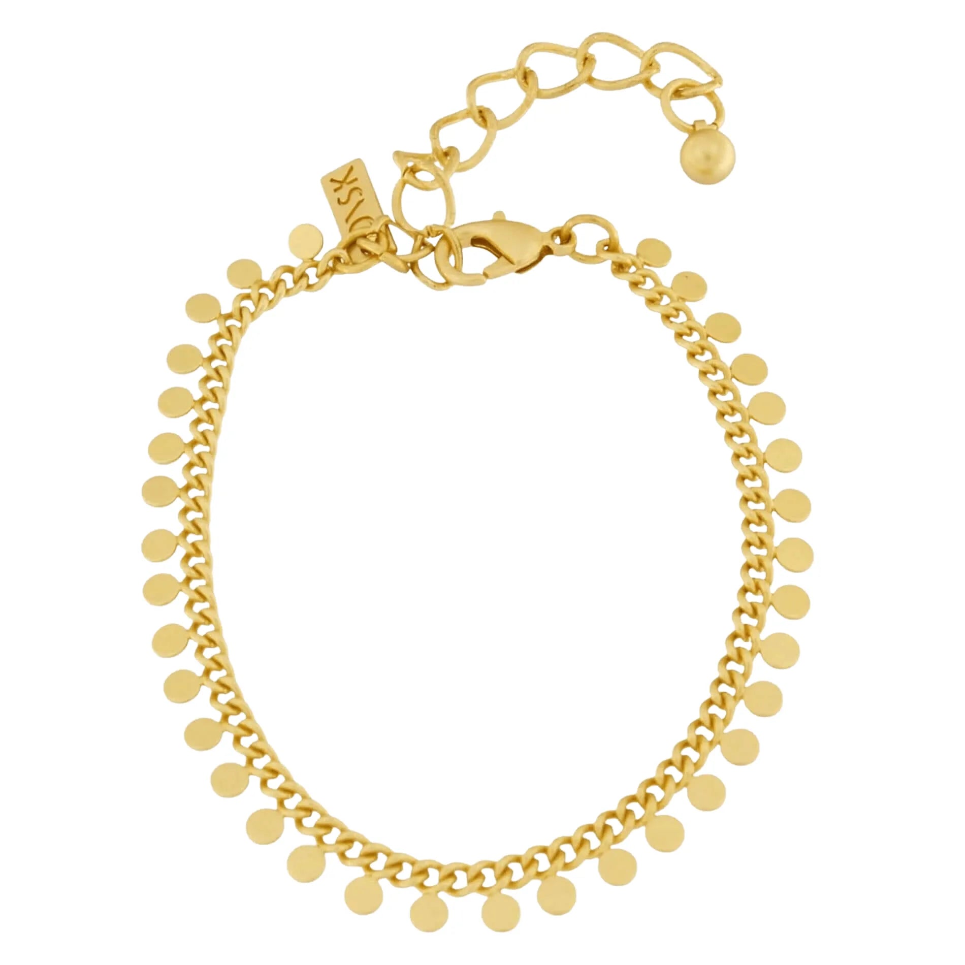 Theia mini multi dot bracelet gold plating