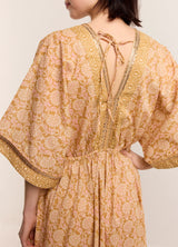 Kimono Dress with shimmer of gold