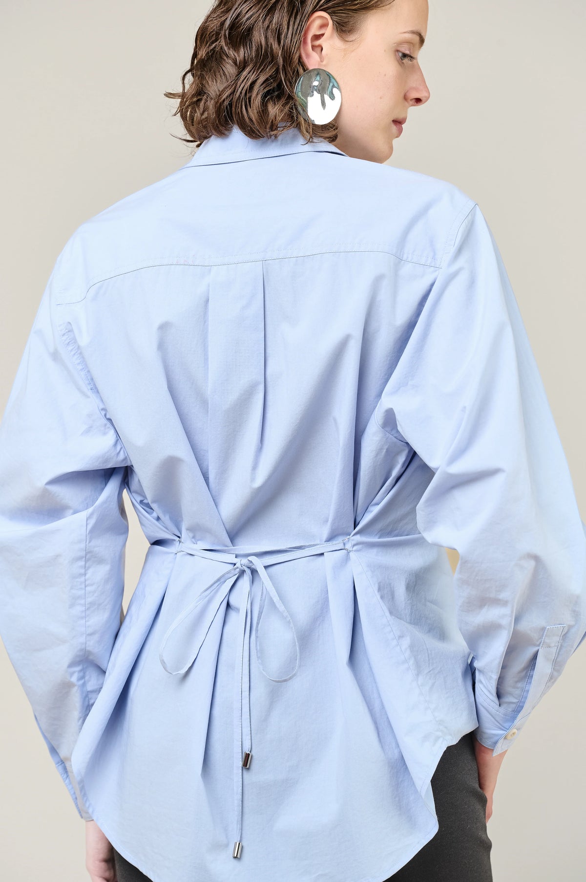 Ember Belted Poplin Shirt