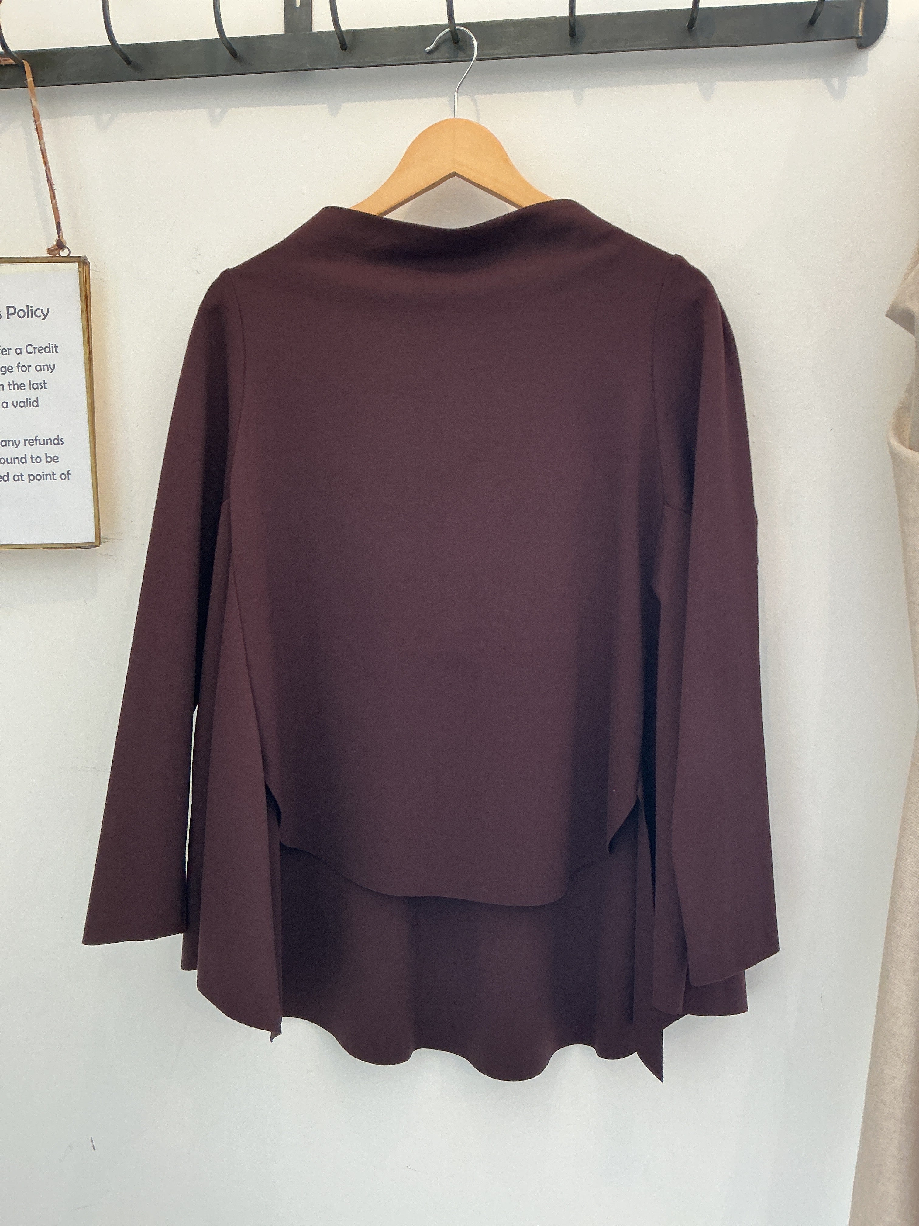 Blusa in burgundy
