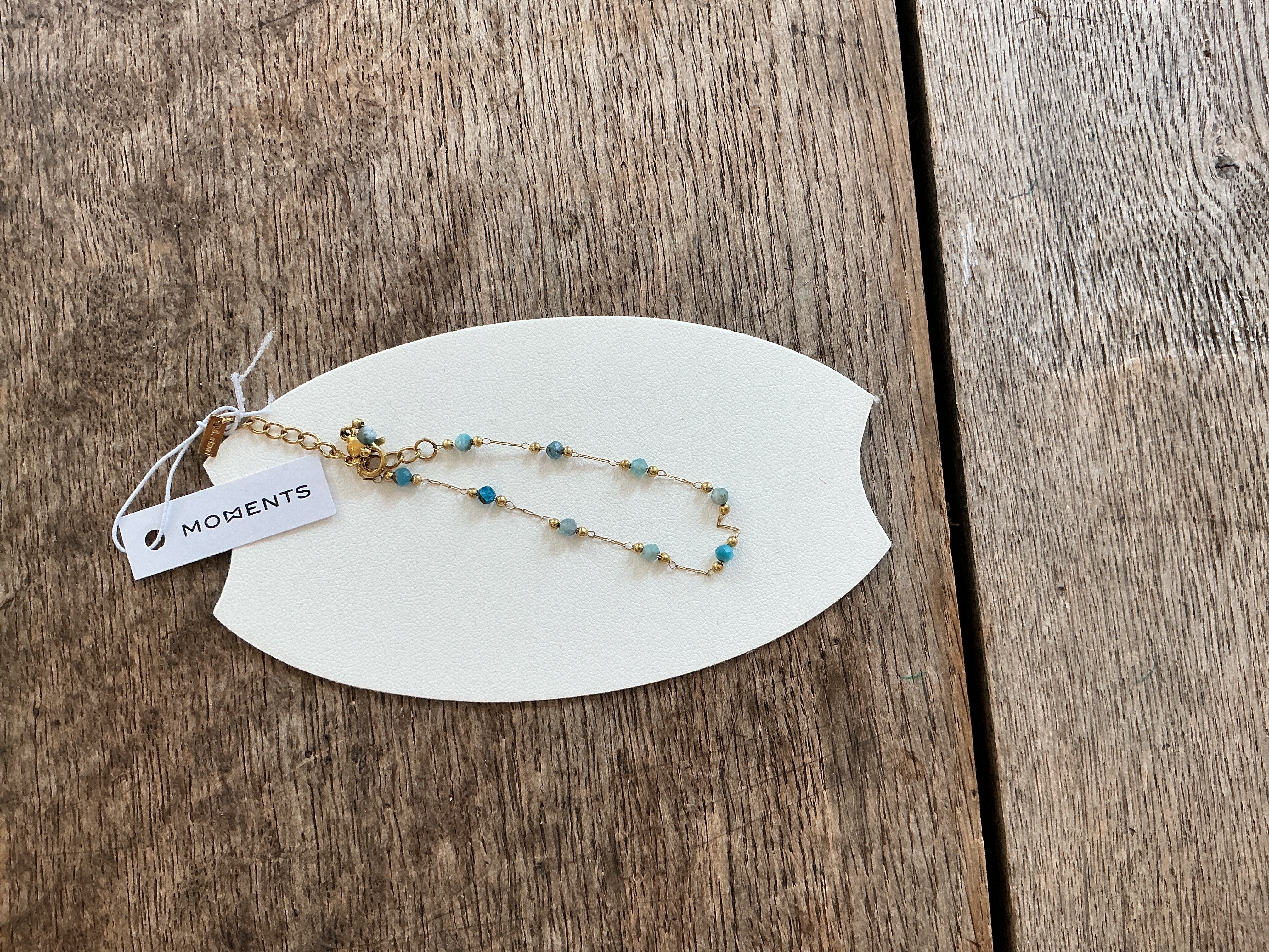 Moments  mixed blue natural stone bracelet