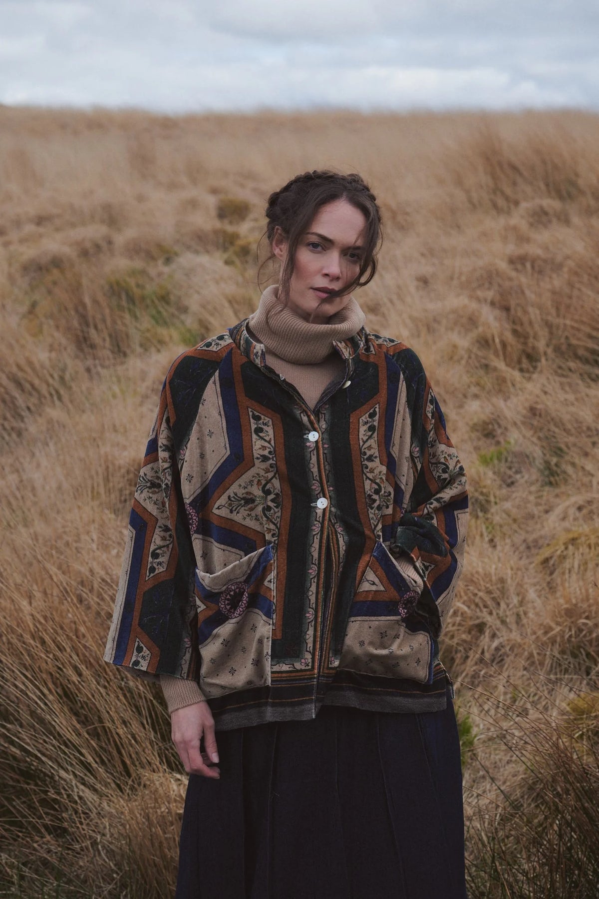 Fleur De Lys Sand Velvet Jacket
