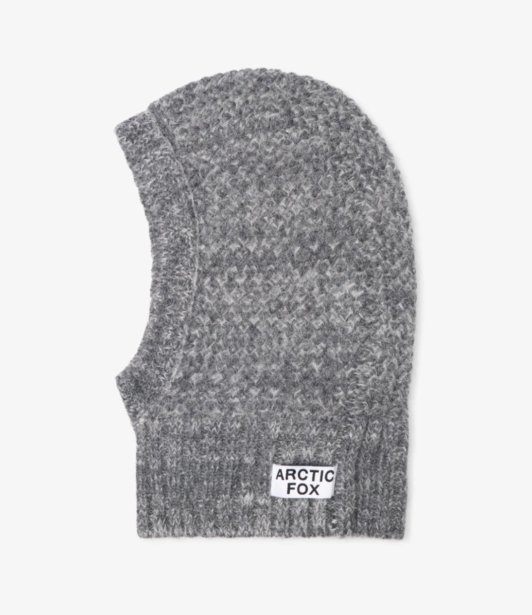 The Alpaca Balaclava Fitted Hood in Alpine Cloud Grey