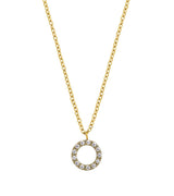 Glow Mini Necklace in 14k Gold Plating on Stainless Steel