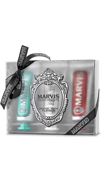 Marvis toothpaste travel trio