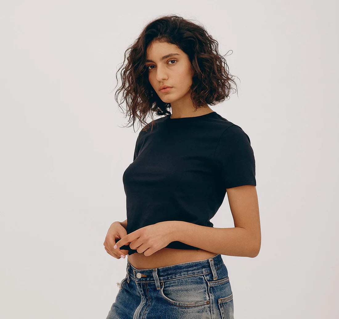 Organic Cotton True Tee in Midnight