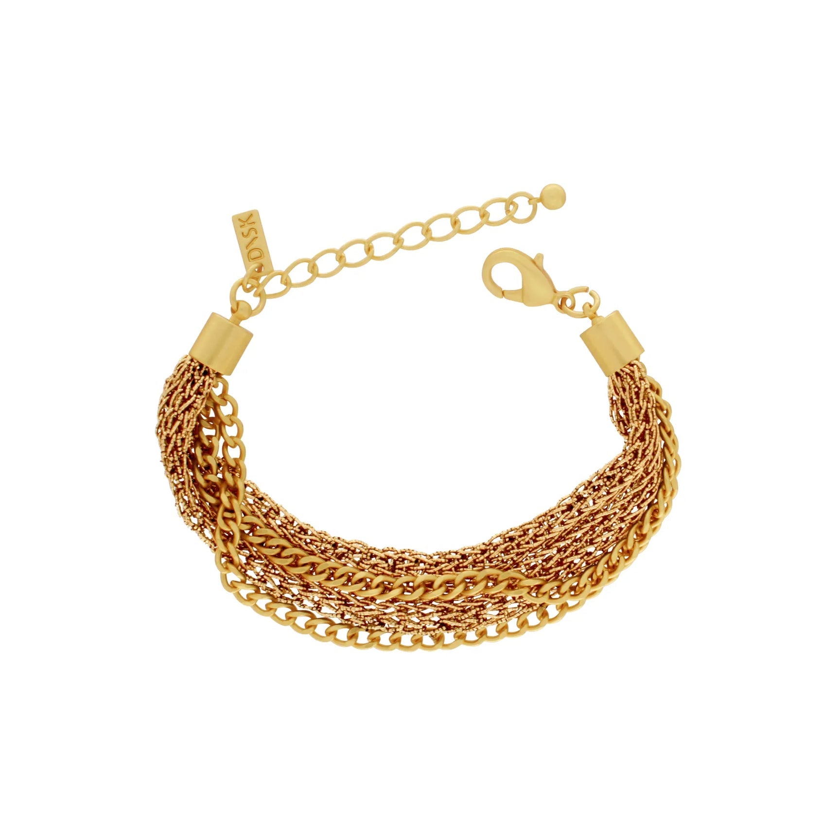 Dansk Anastazia knitted bracelet silver plating