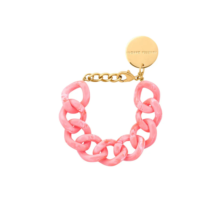 Vanessa Baroni Flat Chain Bracelet Strawberry Ice cream