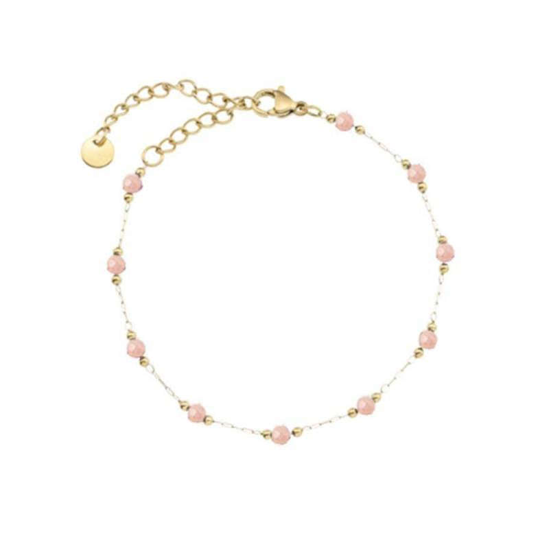 Moments Verona pink natural stone bracelet