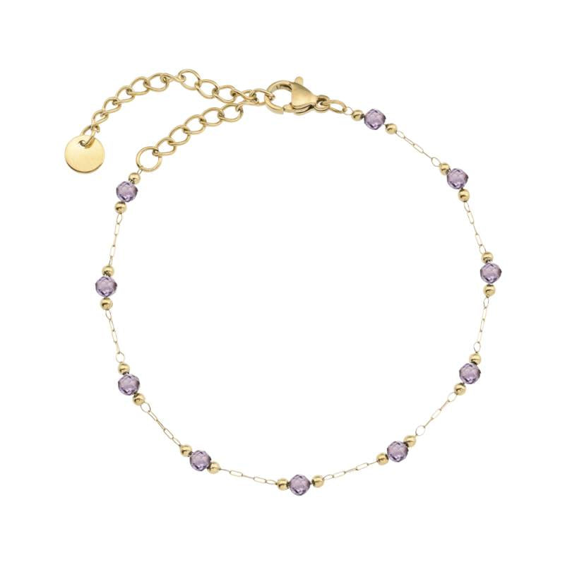 Moments Amethyst  natural stone bracelet