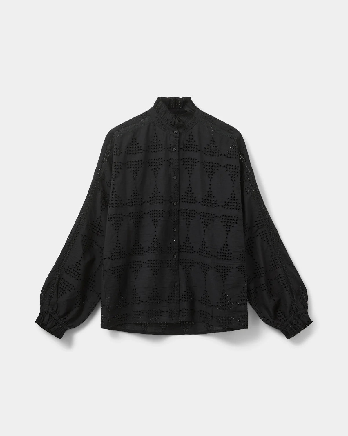 Esme Broderie Anglaise shirt black