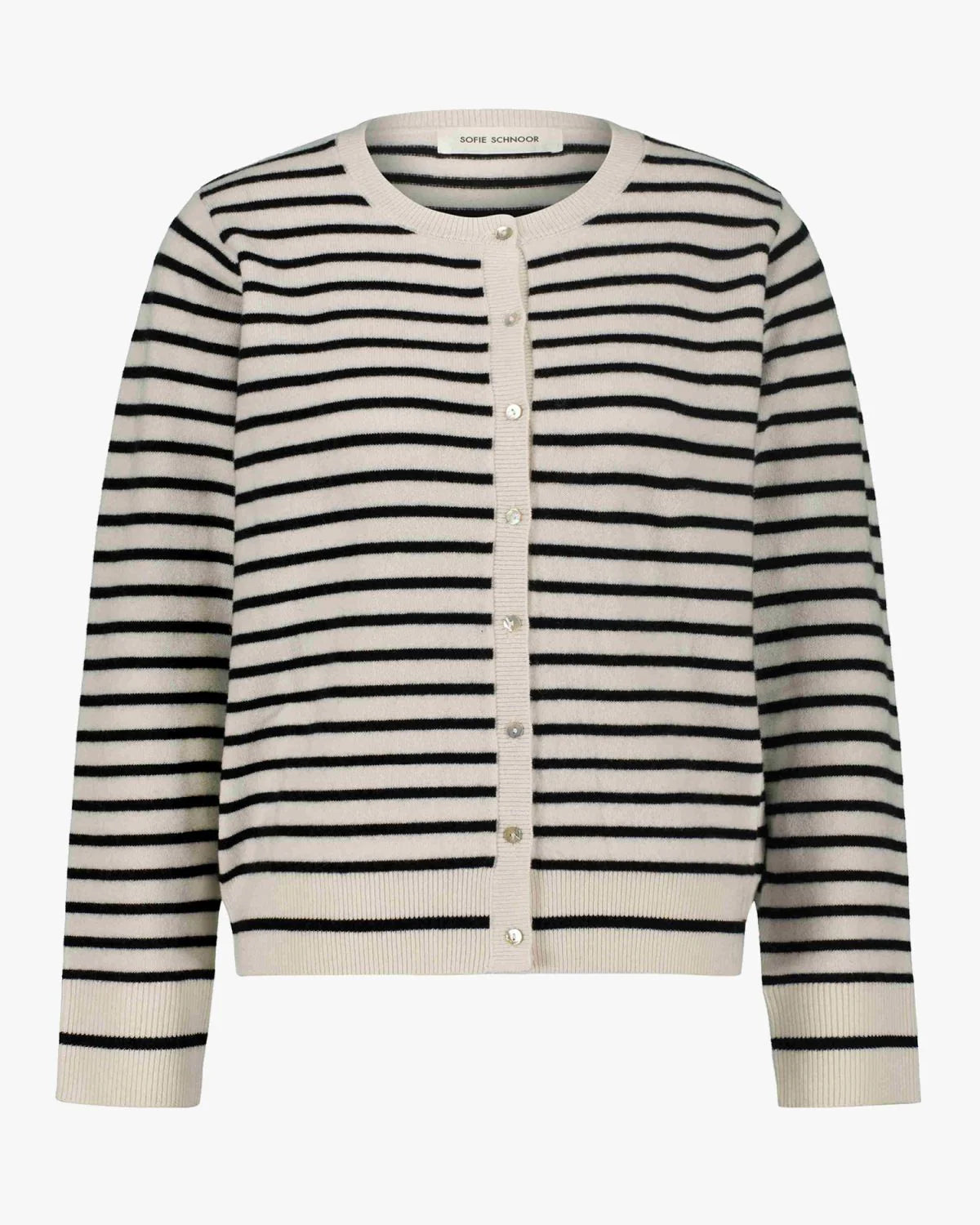 Cisse cardigan black/ off white stripe