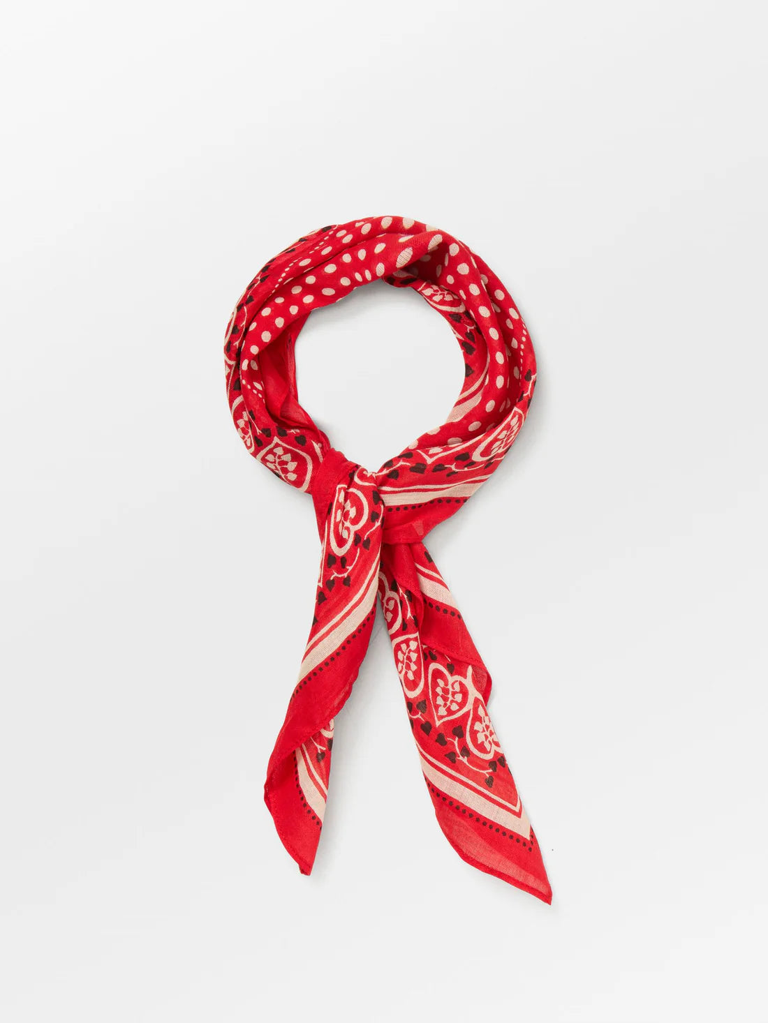 Hearty Cotta scarf in Adrenaline red