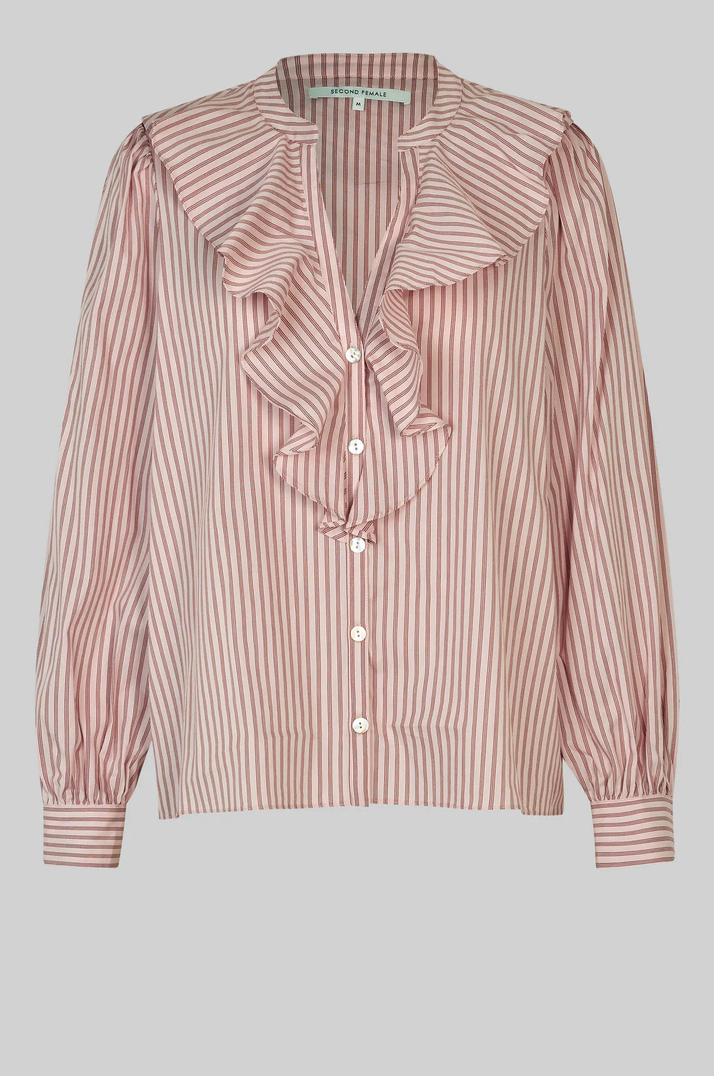 Second Female Becka Frill shirt in Sepia rose