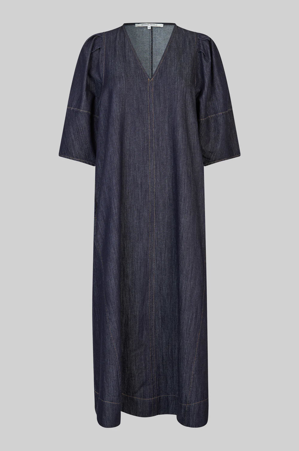 Second Female Dera Denim dress in dark blue denim