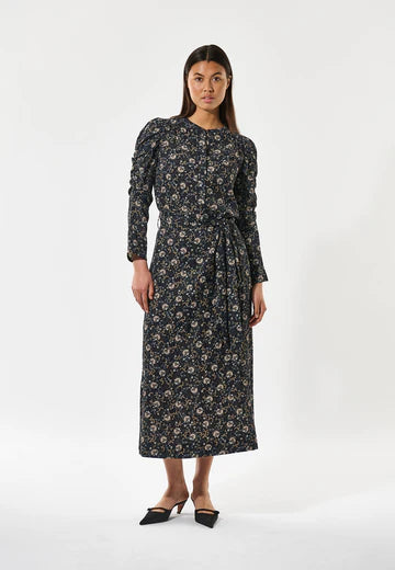 Yanna Dea Dress in Takashi Dark Navy