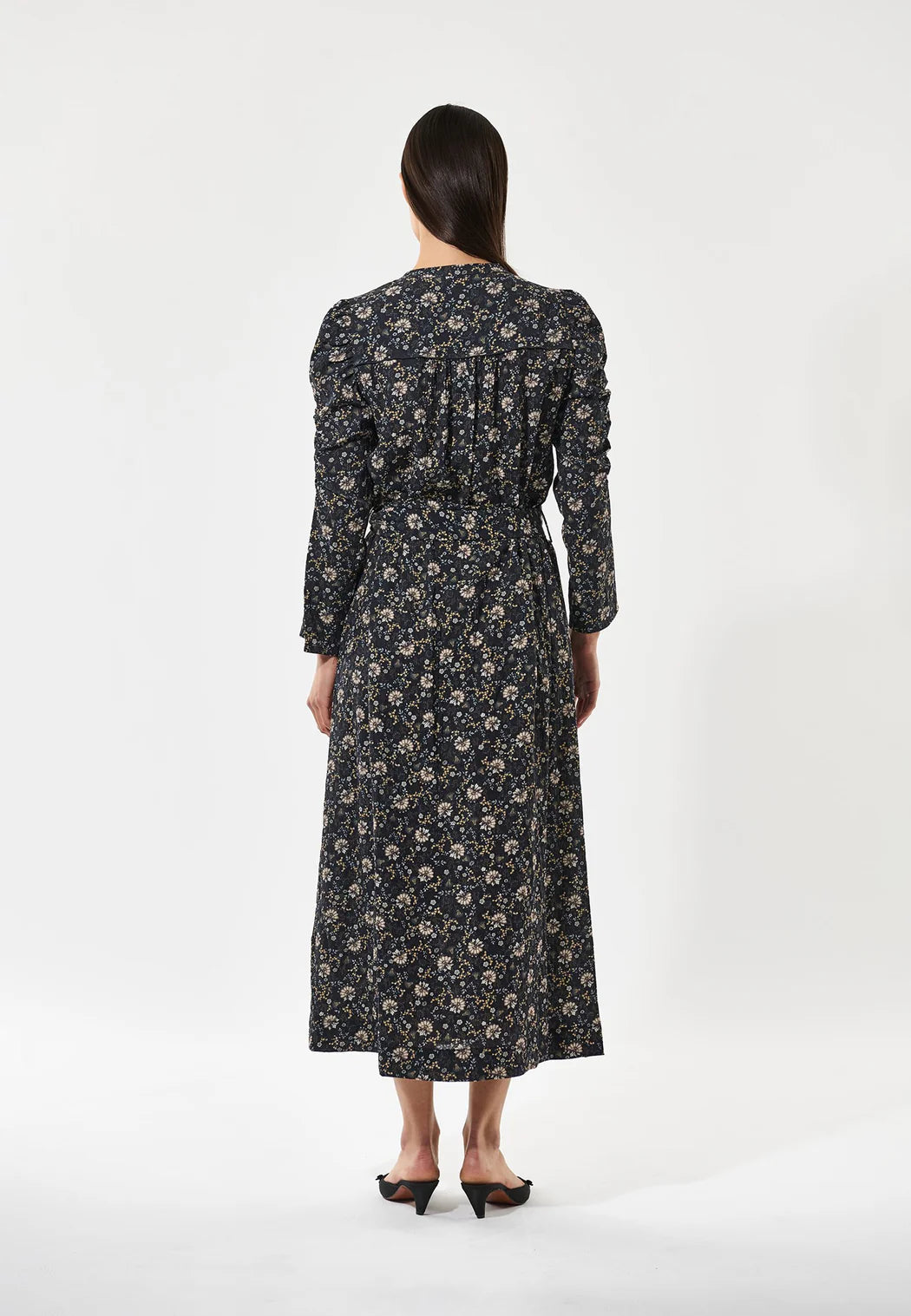 Yanna Dea Dress in Takashi Dark Navy
