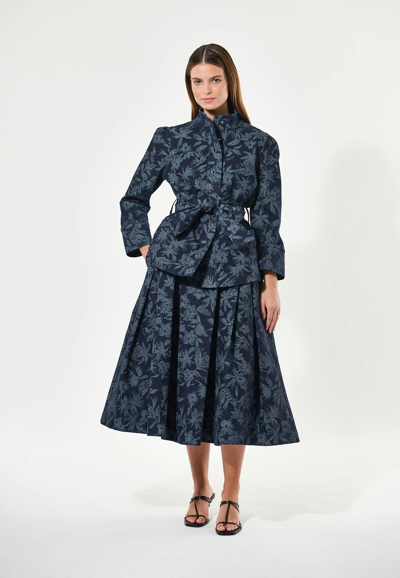 Ella Dea Jacket in Floral denim