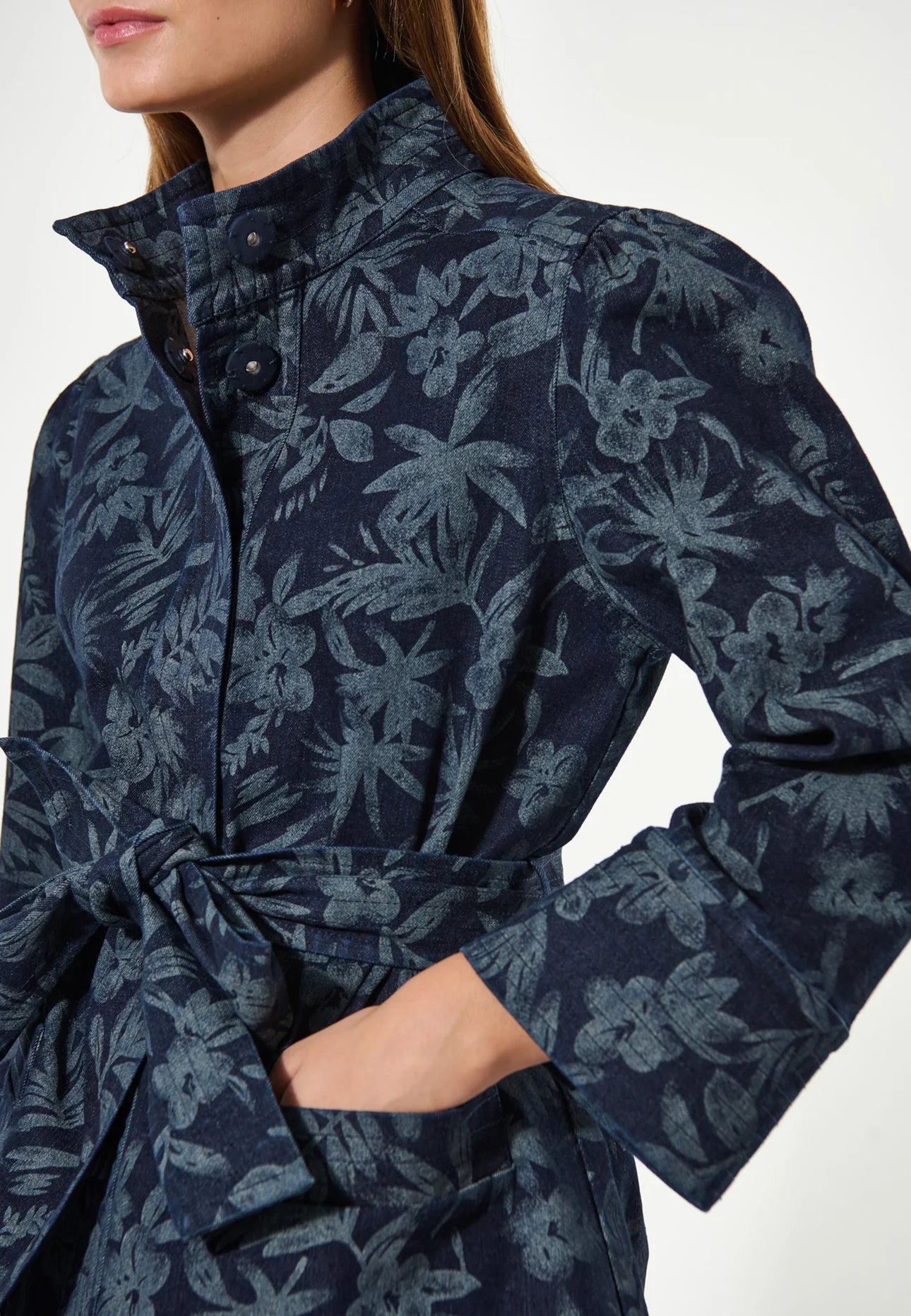 Ella Dea Jacket in Floral denim