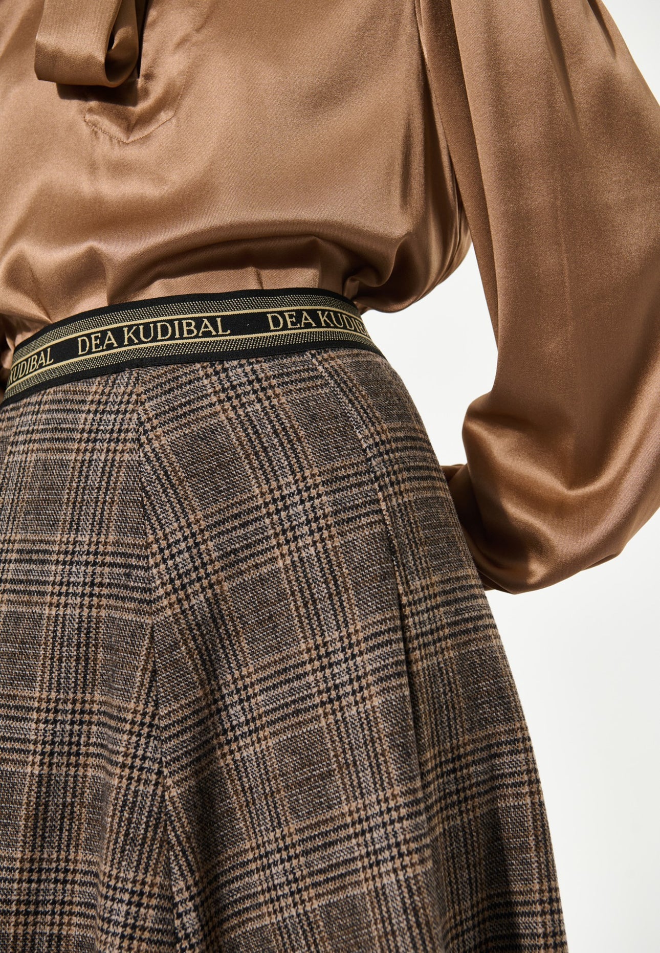 Atty Dea Skirt with Pleats in Eaton Check