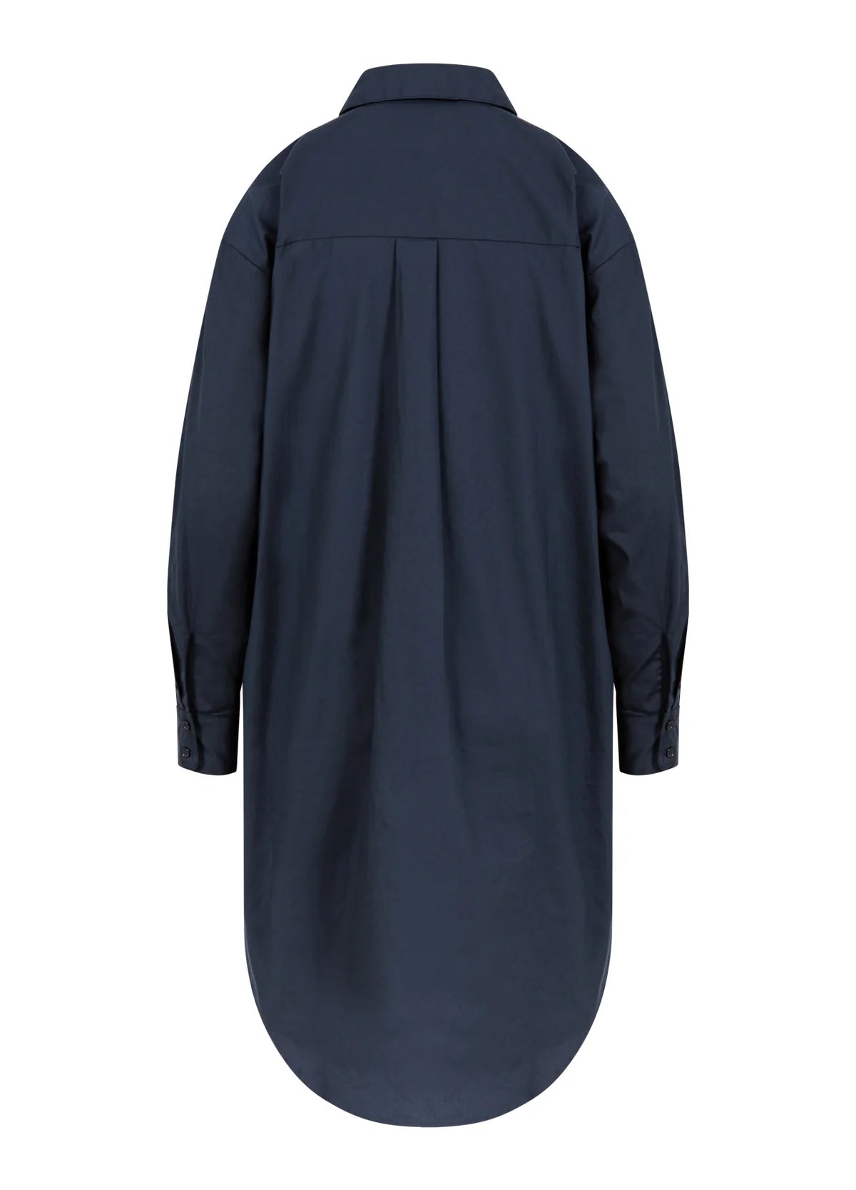 Coster Copenhagen Heart 100% Kiara Long Shirt Dress in Navy