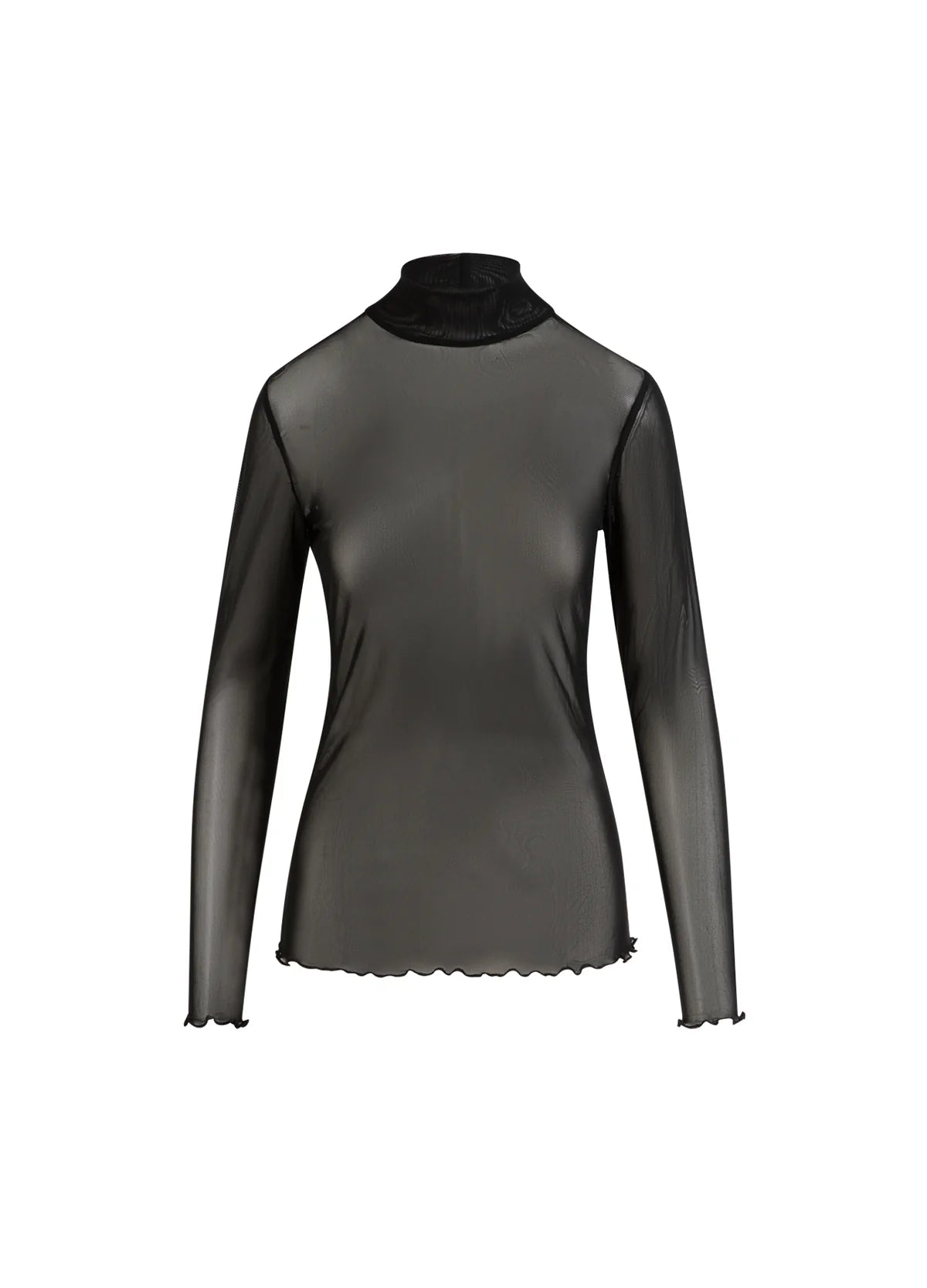 EVE Mesh Turtleneck in Black