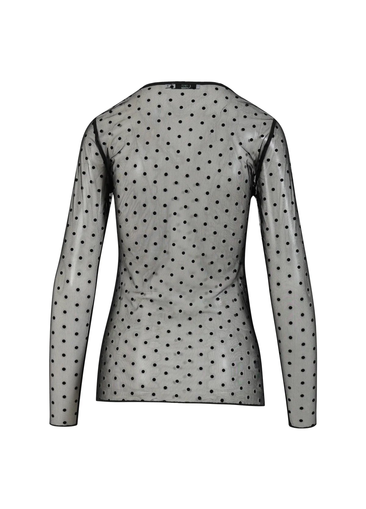 EVE mesh blouse Black velvet spots