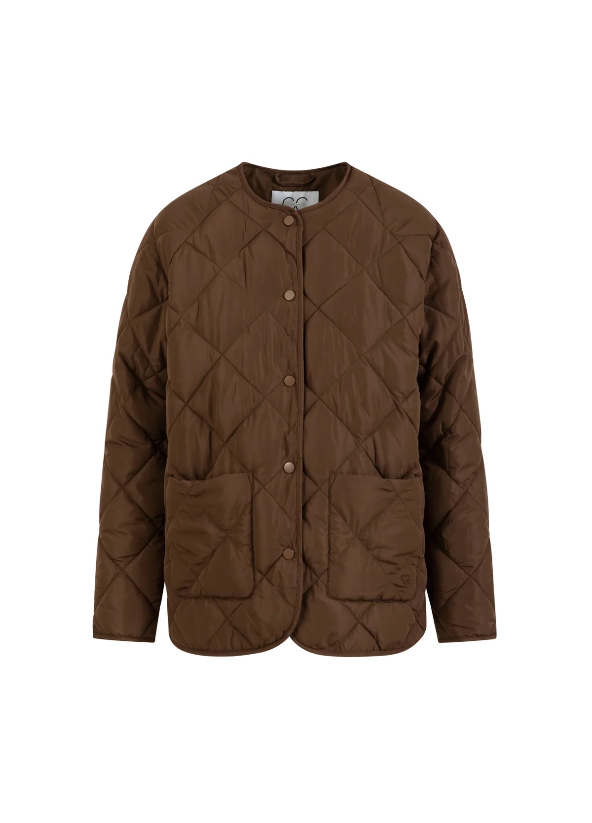 ASTA quilted loose jacket Chocolate brown