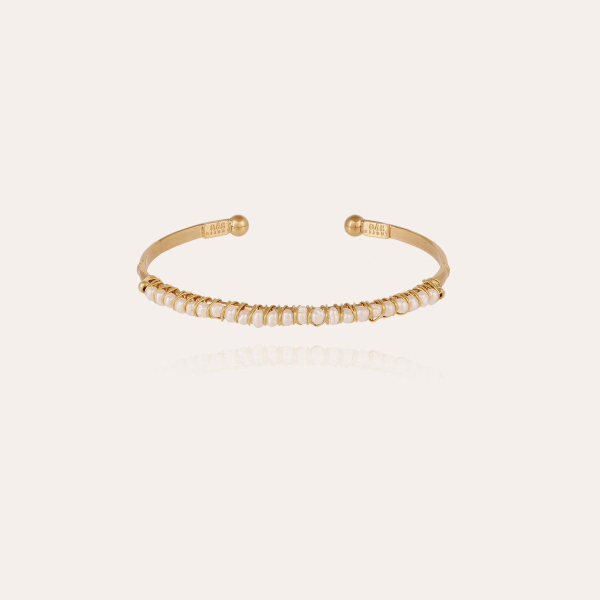 Lyre Bracelet with Mother of Pearl